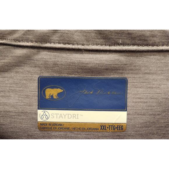 JACK NICKLAUS Men's Space Dye Argyle Short Sleeve Polo, Size XXL - Picture 4 of 6